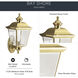 Bay Shore 1 Light 16 inch Polished Brass Outdoor Wall, Medium
